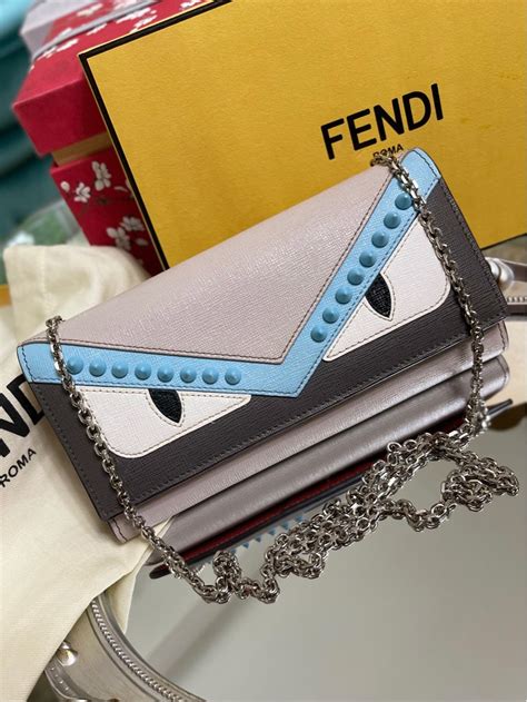 fendi pink monster wallet|fendi wallet on chain monster.